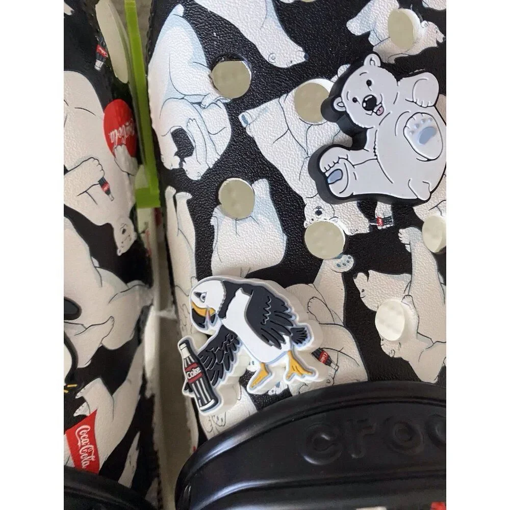 Crocs Coca-Cola Classic Polar Bear Clogs With Jibbitz 209314-100 Men’s Sz 13 NEW